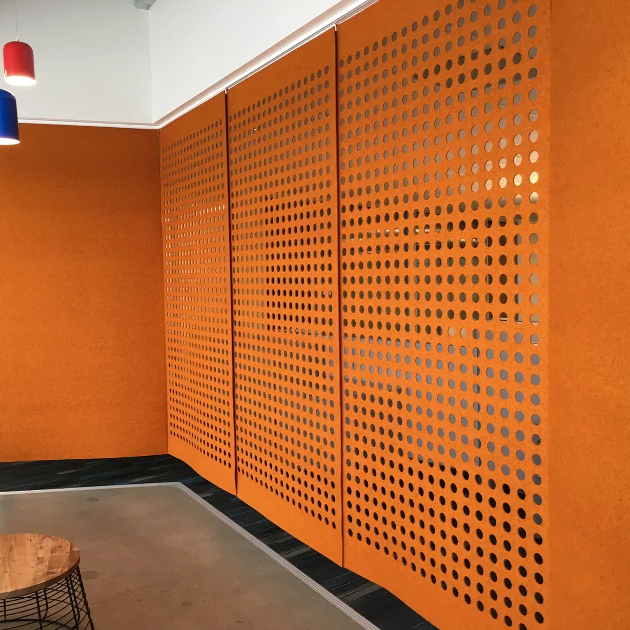 Sound Proofing Polyester Acoustic Panels Room Privacy Partition Noise Reduce Hanging Polyester Partition Screen