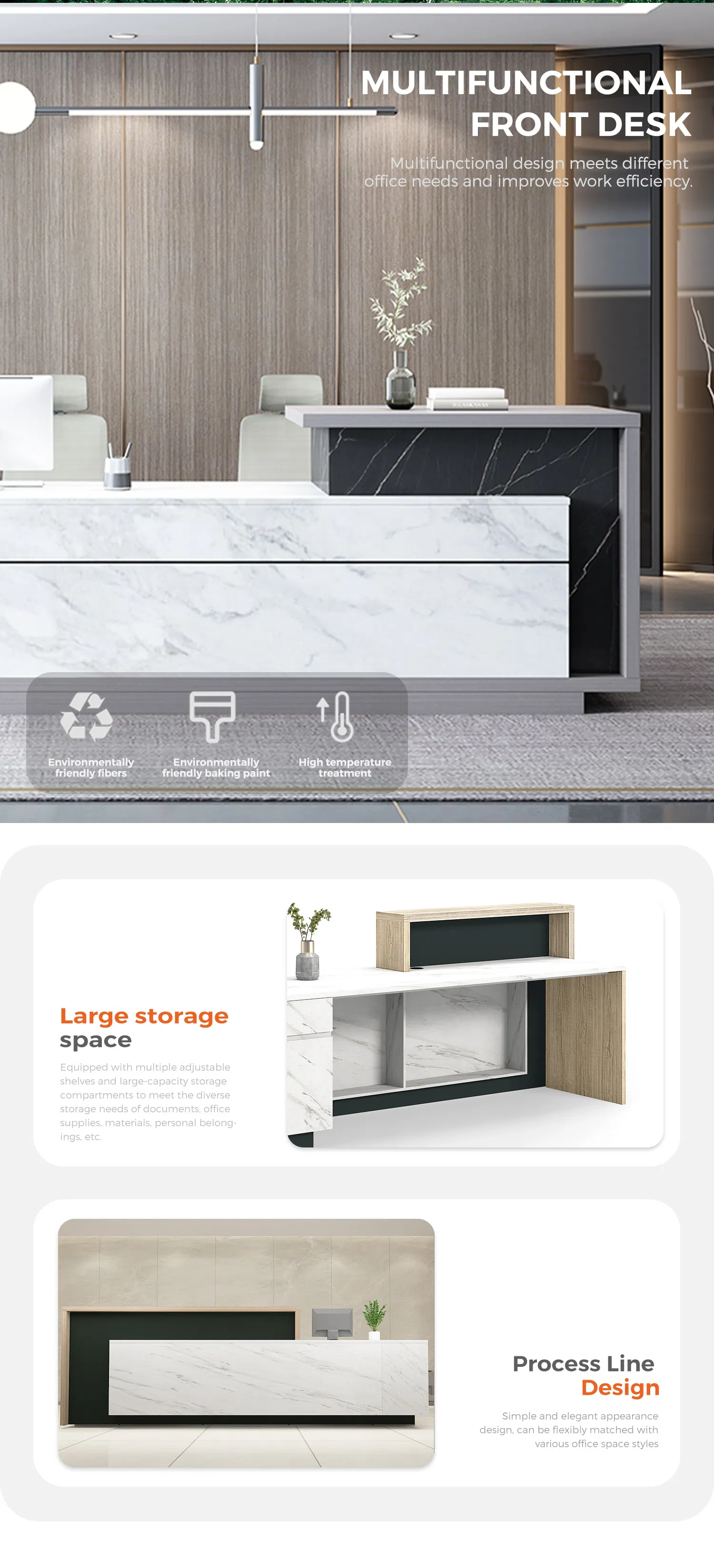 Wood Design Reception Desk