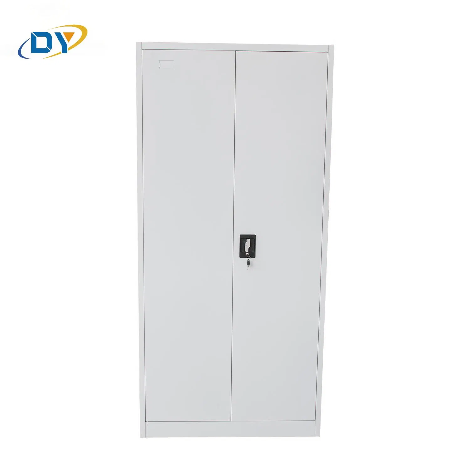 2 Door Metal Storage Cupboard Steel Office Cupboard with 4 Movable Shelves