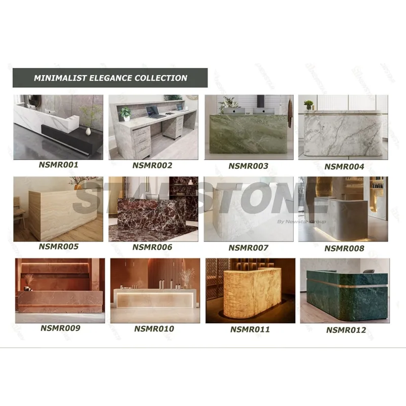 Marble Reception Desk Design 8