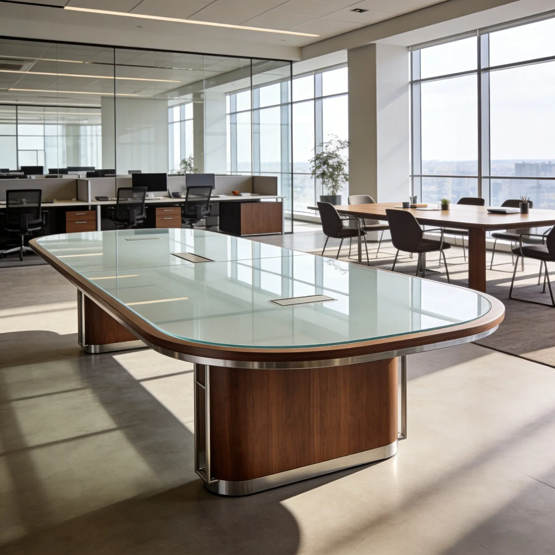 Office Furniture Meeting Spaces Negotiation Boardroom Conference Table