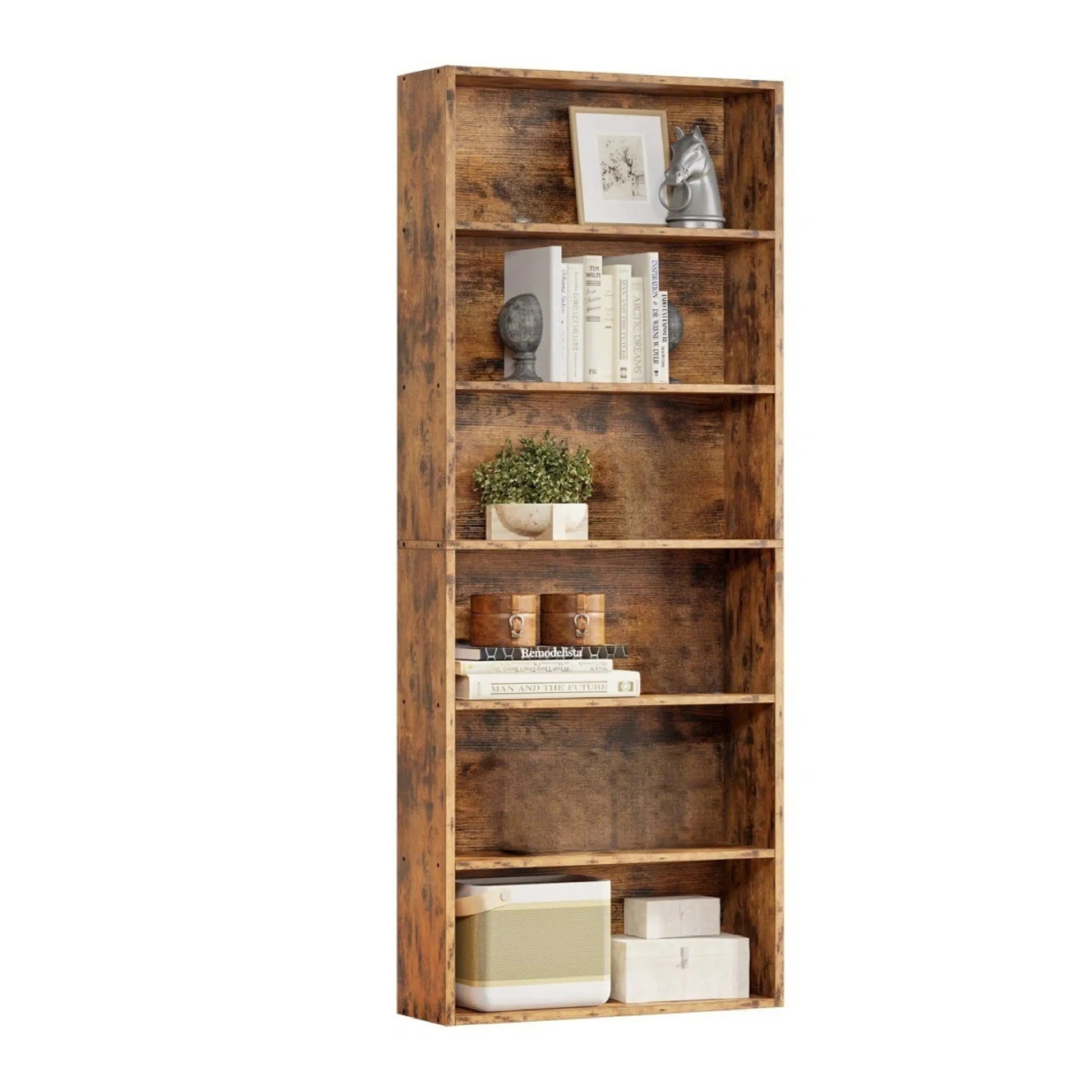 Personalized Book Storage Options Wood Bookcase for Home Office
