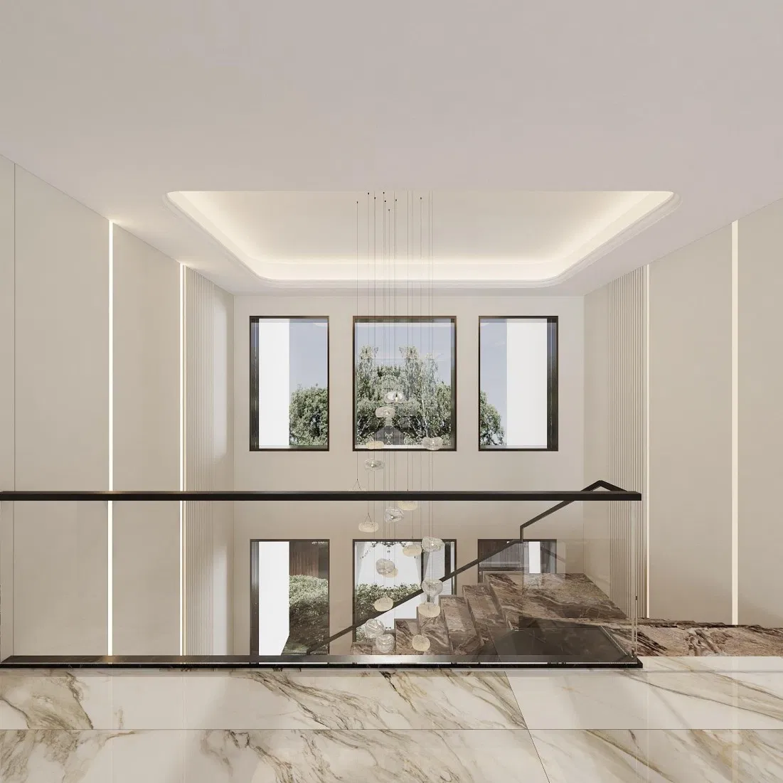 Space Storage Customized Multi-Shape Kitchen Cupboard for Villa