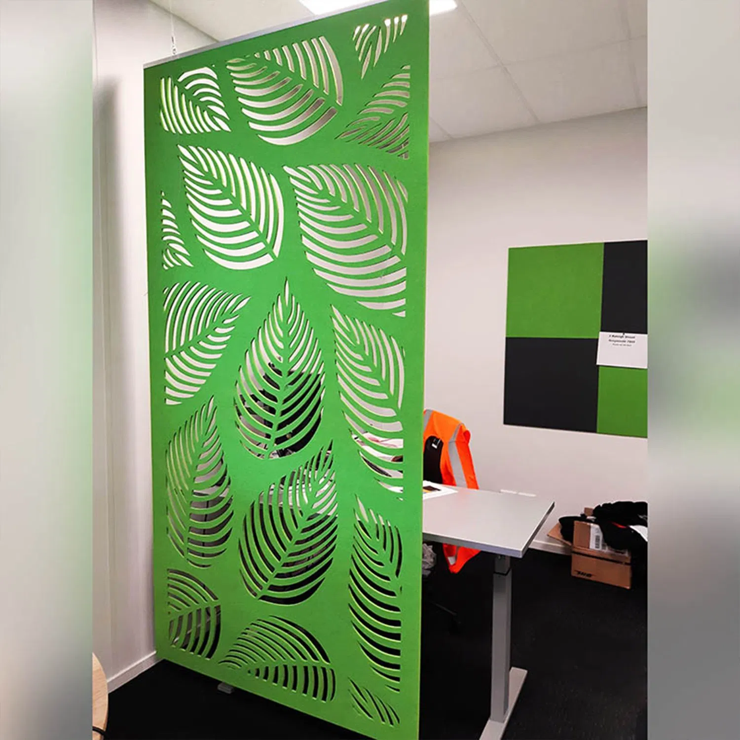 Sound Dampening 100% Recycle Polyester Fiber Decorative Acoustic Panel Hanging Room Divider Partition Screen