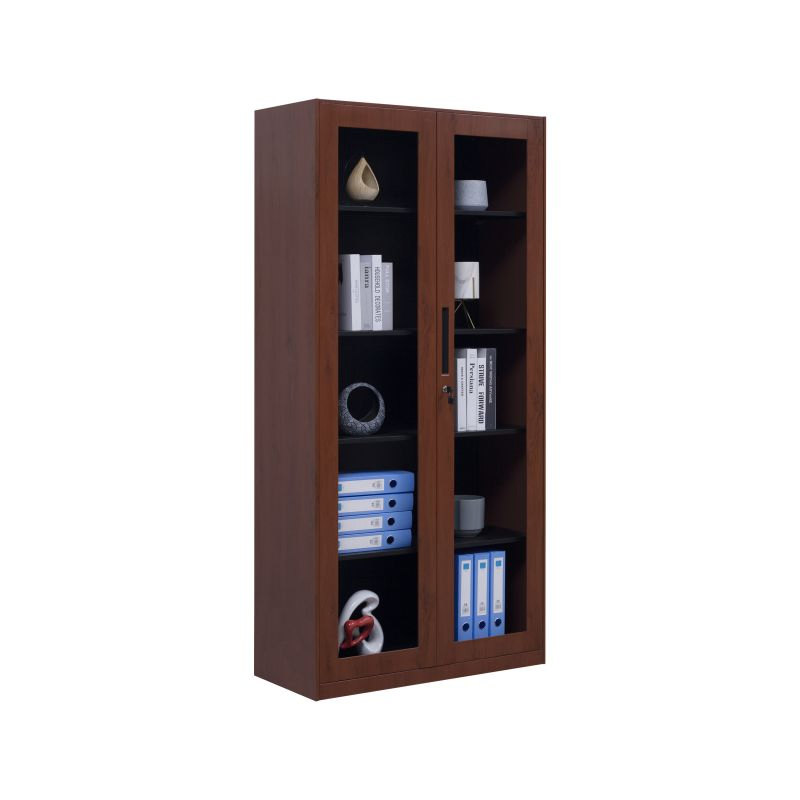 Full Glass Door Steel File Cabinet Office Use Storage Cupboard