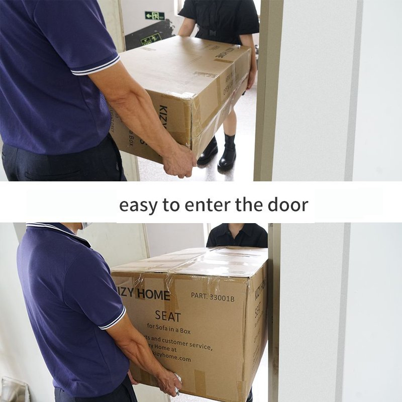 Cooc Velvet Sectional Fabric Lounge Furniture Set Sofa Cum Bed Couch Tufted Office Sofa