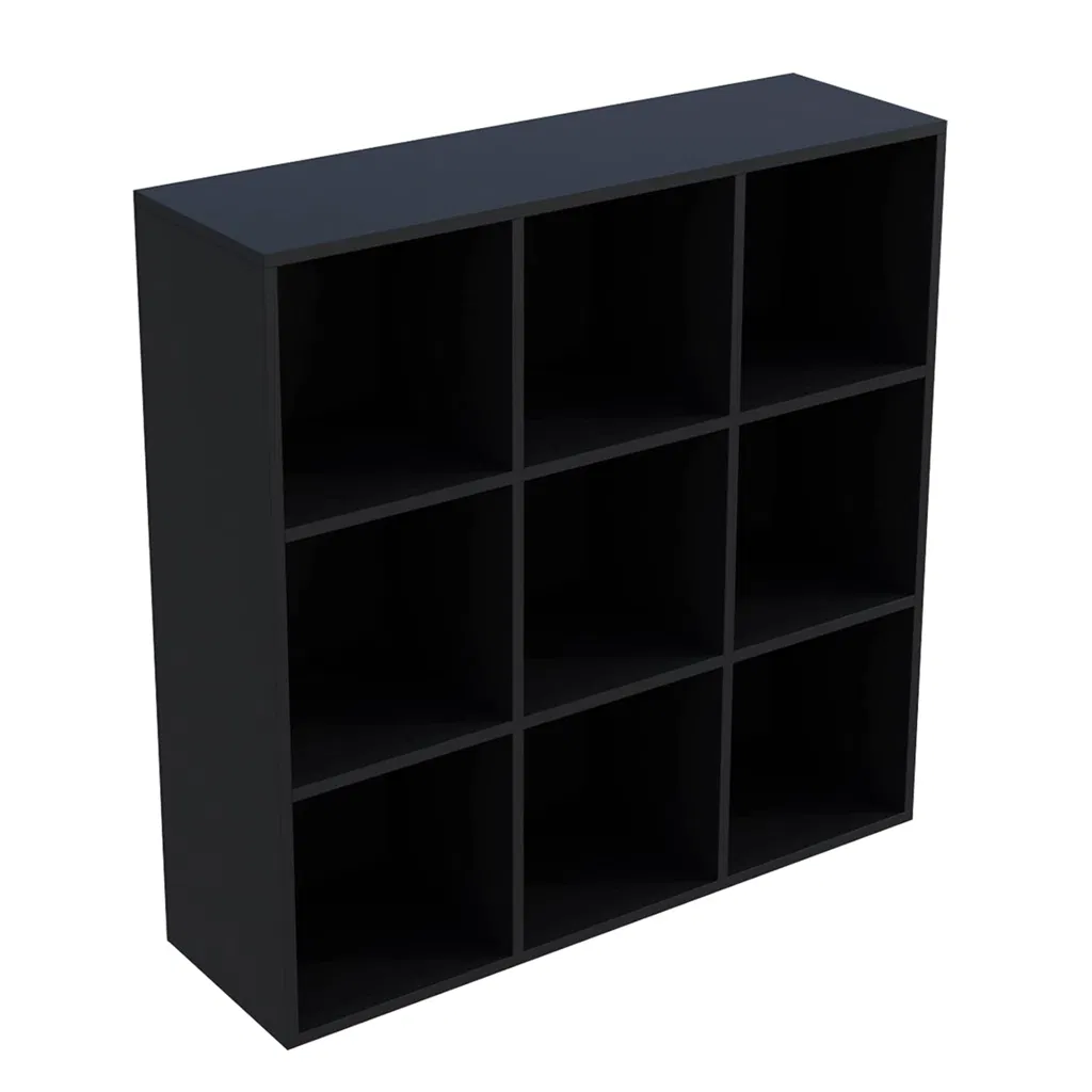 Customized Black Cabinet, Grid Cabinet, Floor-Standing Storage Cabinet, Record Cabinet, Freely Combinable Cabinet, Bookcase, Office Storage Cabinet