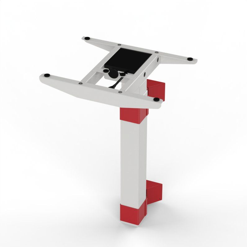 Hot Selling Office Ergonomic Furniture Height Adjustable Electric Stand up Wall-Mounted Sit-Stand Desk Frame Space-Saving Table Design with Single Motor