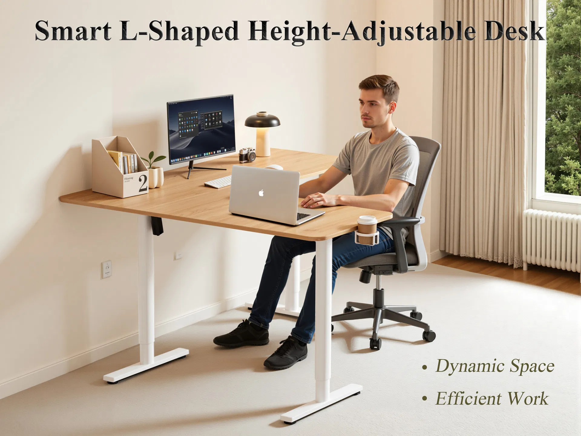 Ergonomic Desk View 1