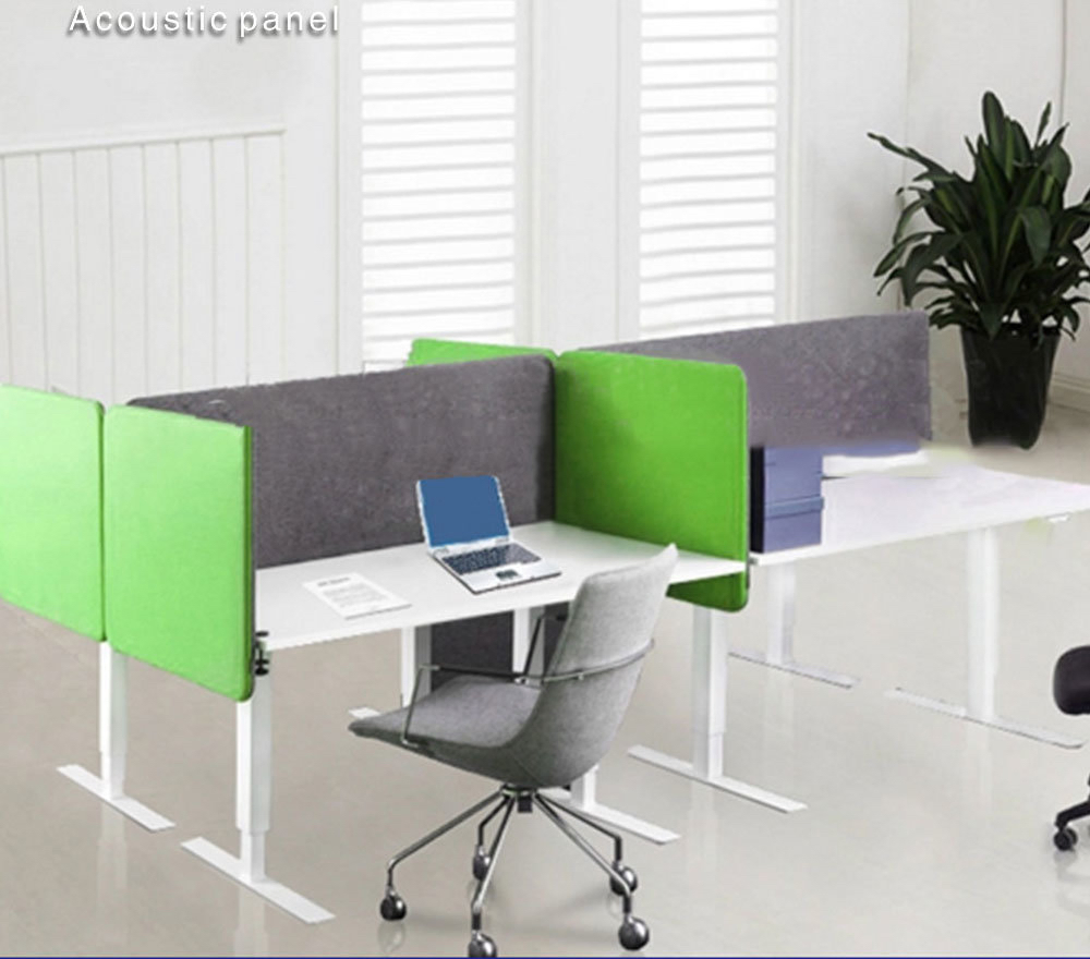 Eco-Friendly Pet Felt Acoustic Office Partition Divider Polyester Fiber Acoustic Soundproof Workstation Desktop Privacy Screen