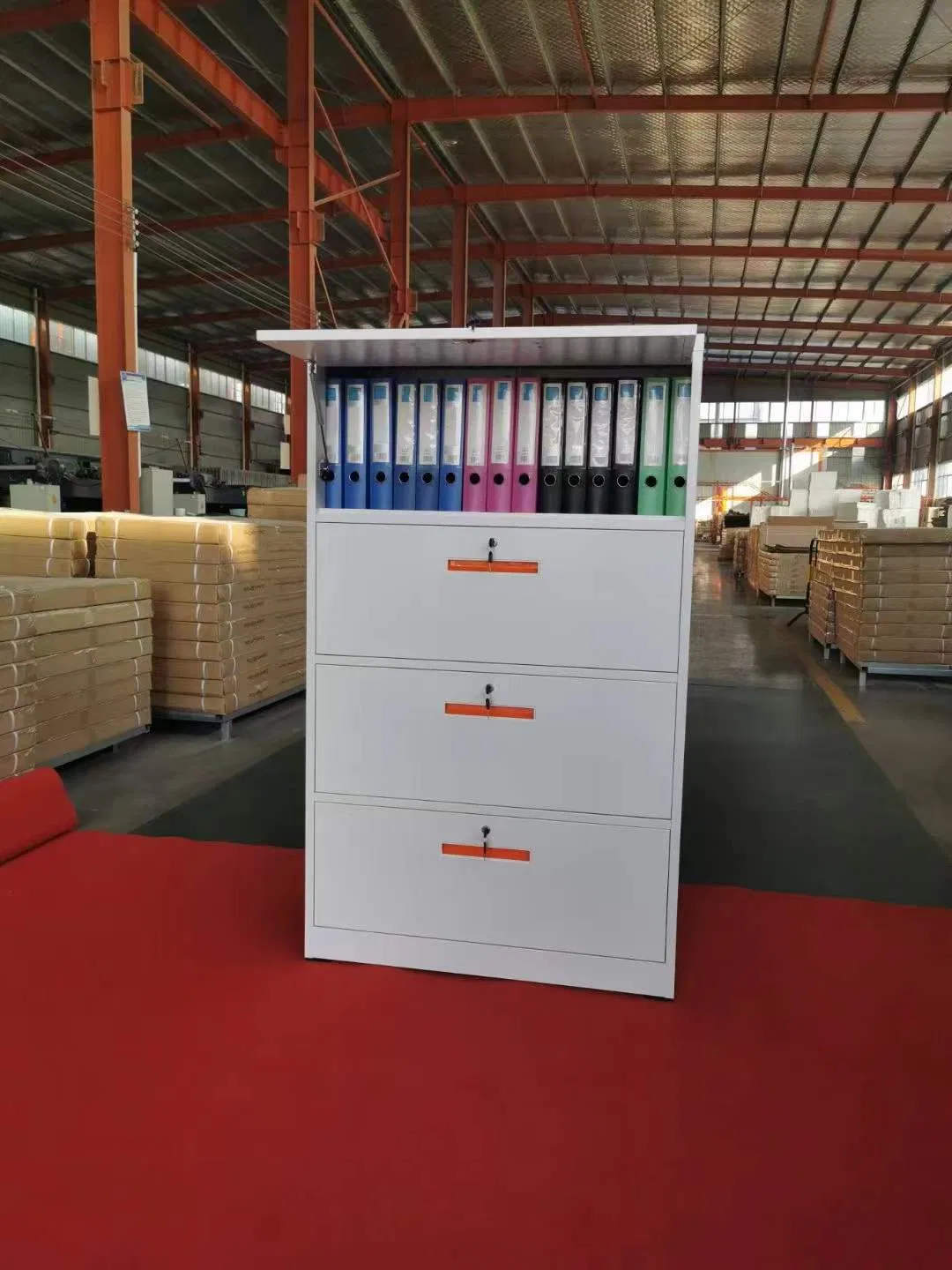 Office Furniture Steel 4 Drawer File Lateral Steel Metal Filing Cabinet