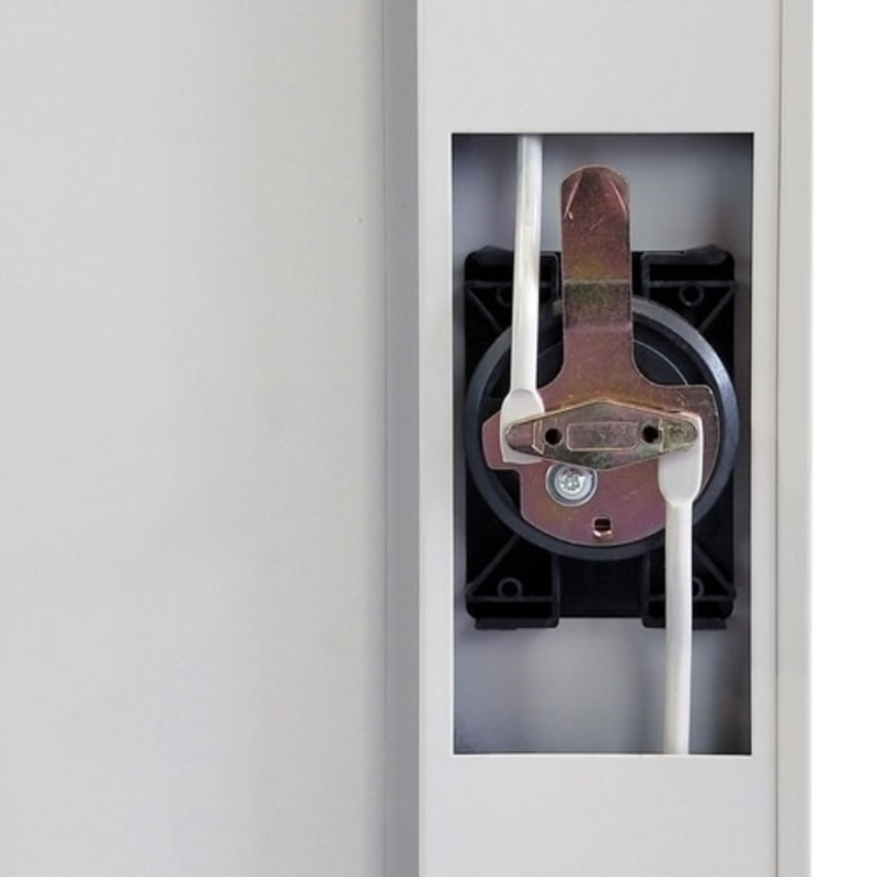 Steel Storage Cupboard with Lockable Doors Adjustable Shelves 2 Door Steel Cupboard