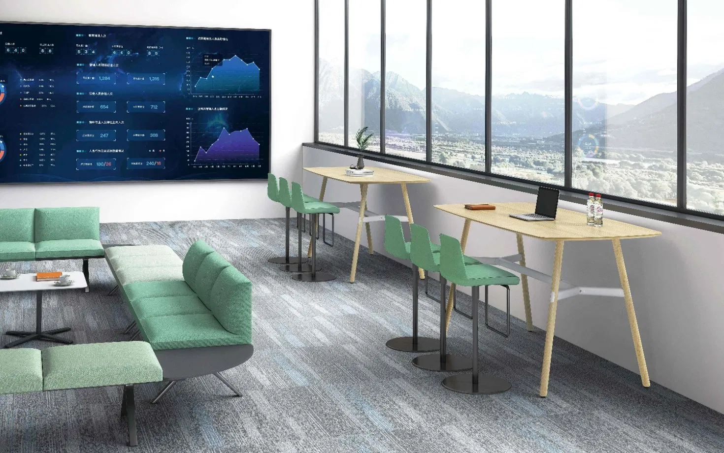 Factory Direct Modern Office Furniture, Business Office Reception Desk, Reception Bar Counter