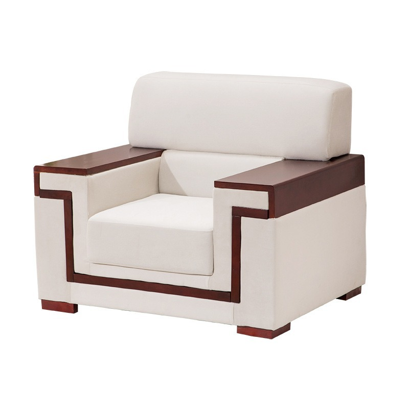 Contemporary Comfortable High Quality Big Seat Latest Design Leather Reception Lounge Office Sofa