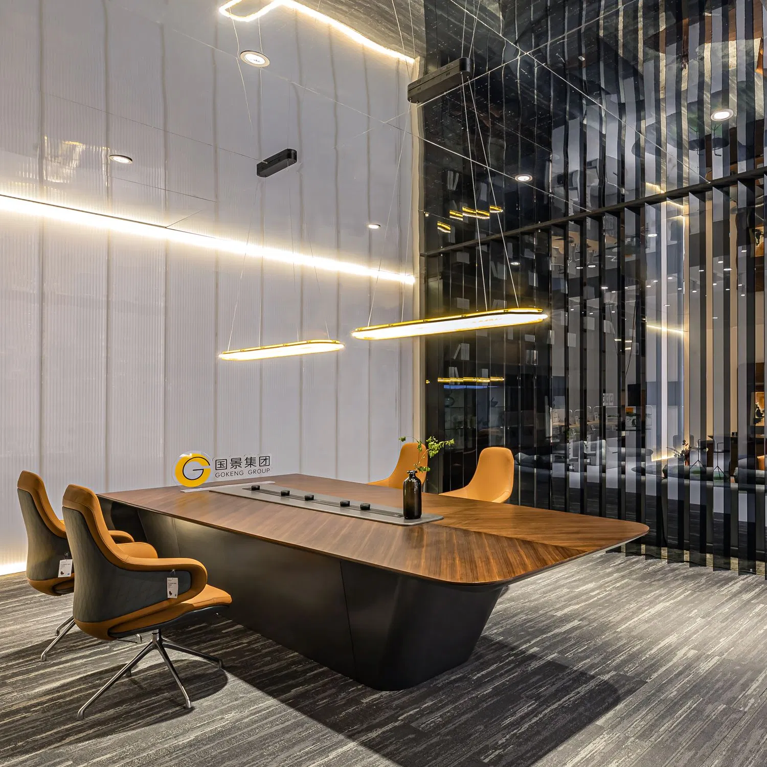 Wooden Dining Meeting VIP Conference Modern Table Office Table