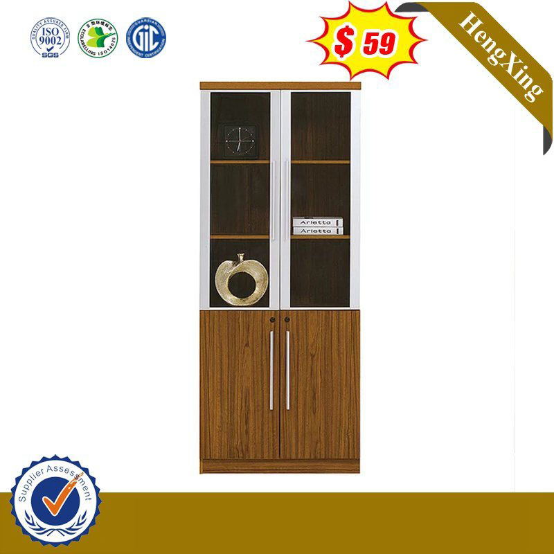 Customized Lab Office Furniture 3 Doors MDF File Bookcase