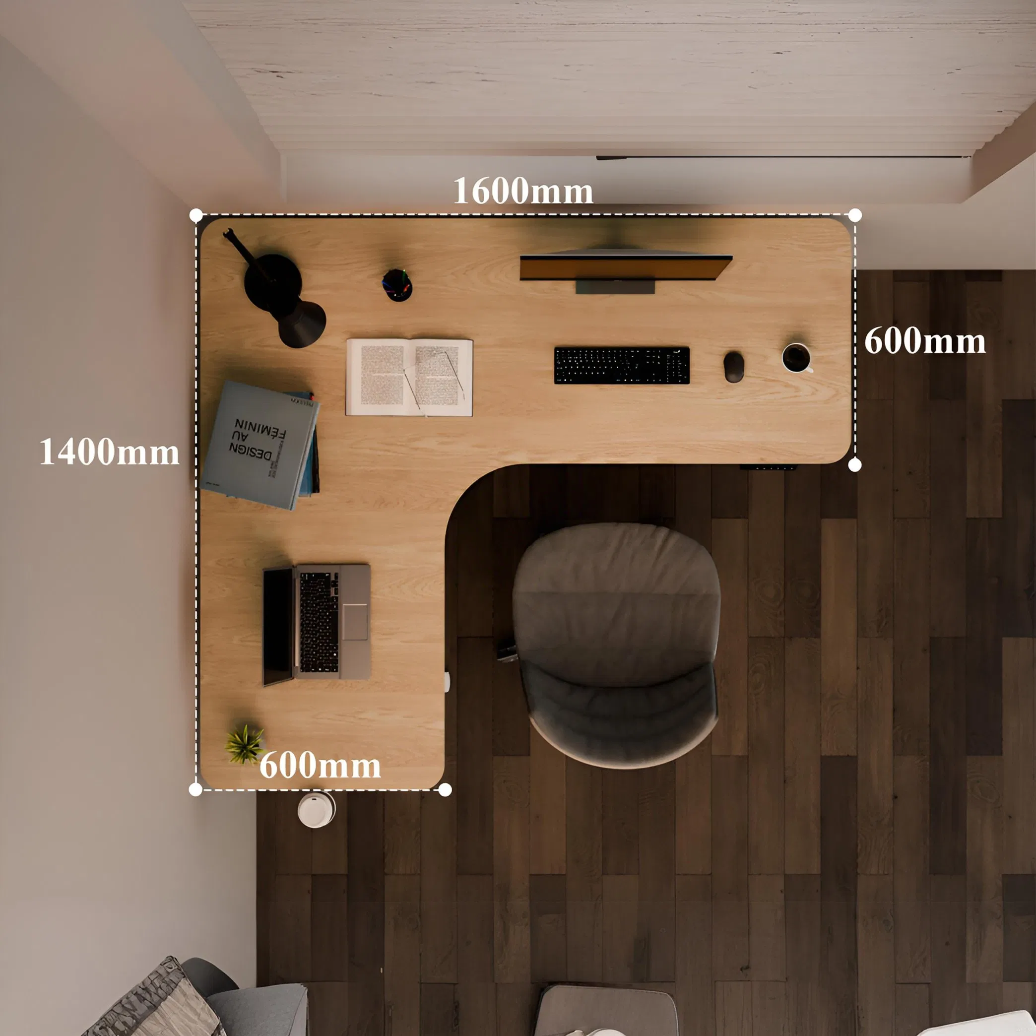Ergonomic Electric Sit-to-Stand Height Adjustable for Home Office Large Spaces Desk