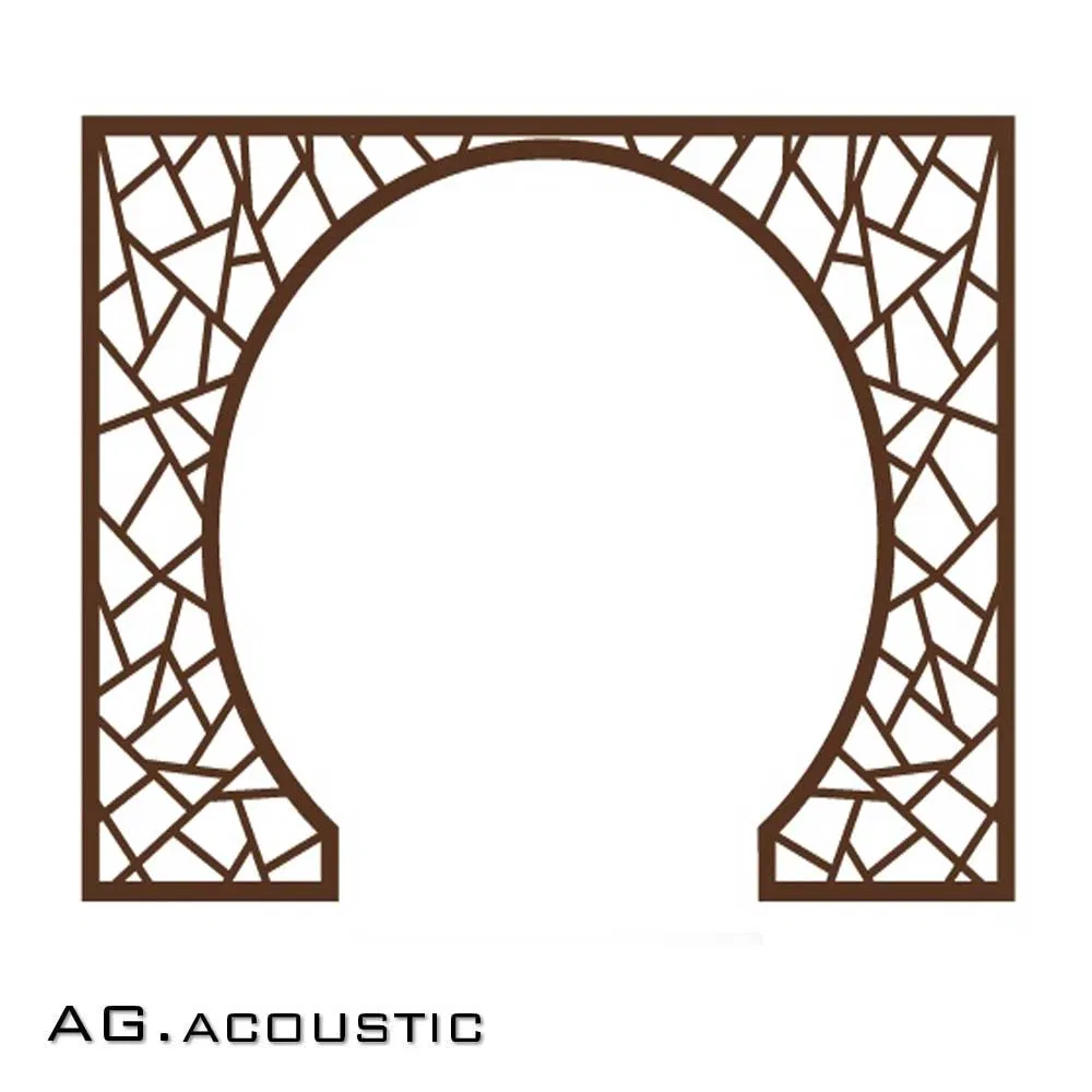 AG. Acoustic Decorative Materials MDF Carved Wall Panels Movable Partition Screen