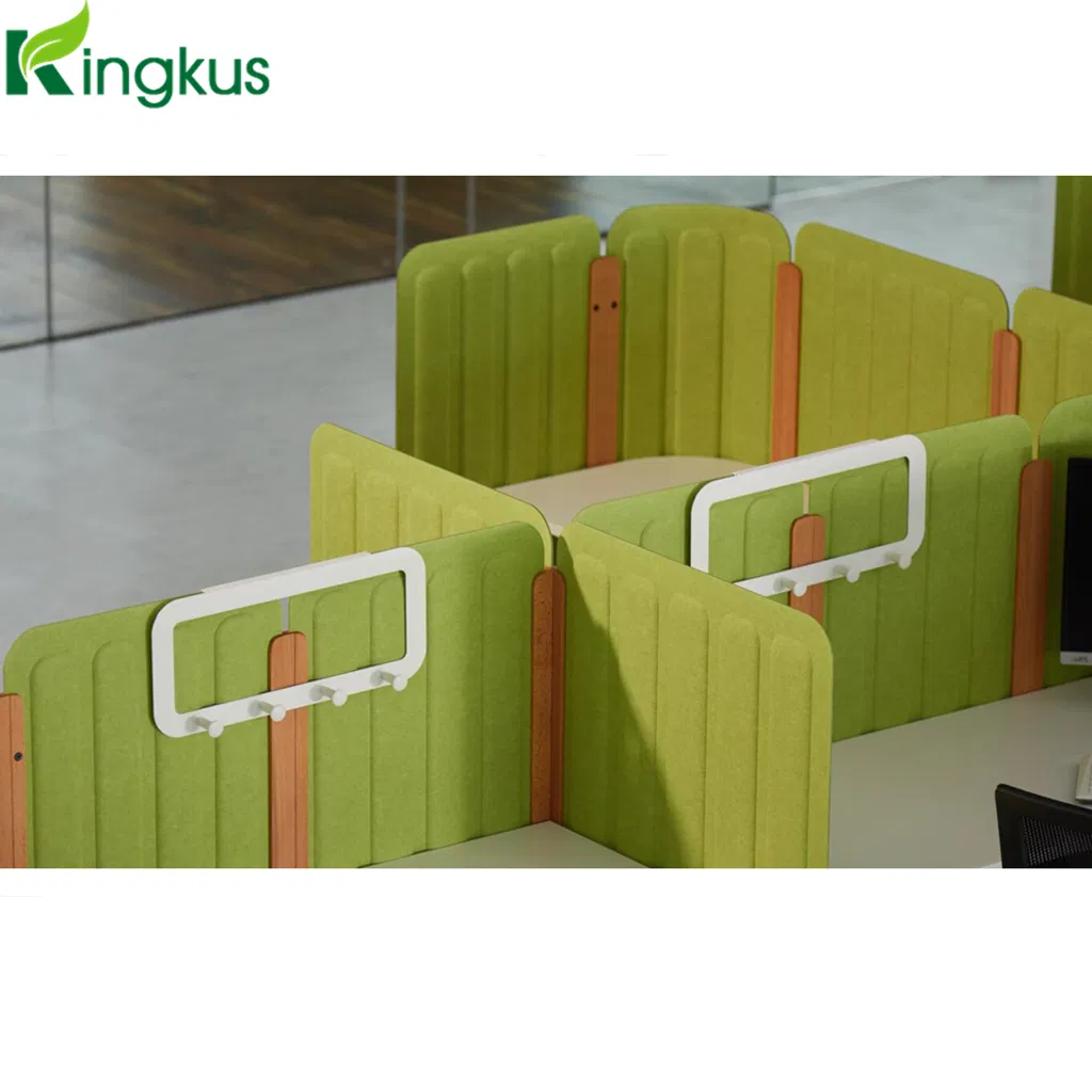 Polyester Fiber Office Partition Acoustic Panel Easily Install Desk Divider Screen Workstation