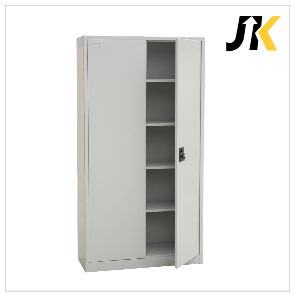 Utility Large 2 Door Metal Storage Cabinet Iron Cupboard Office Filing Cabinet