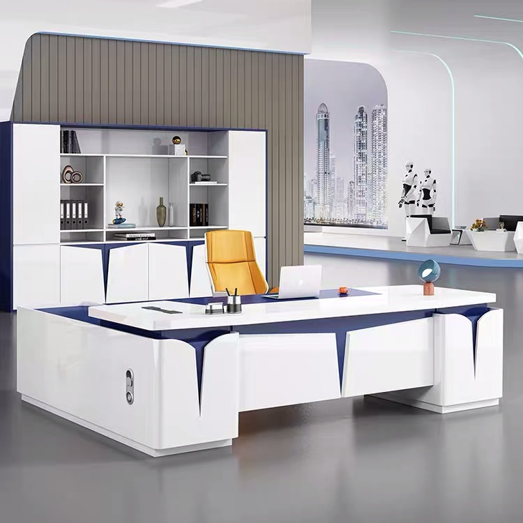 High End White Office Furniture Conference Table Boardroom Meeting Table