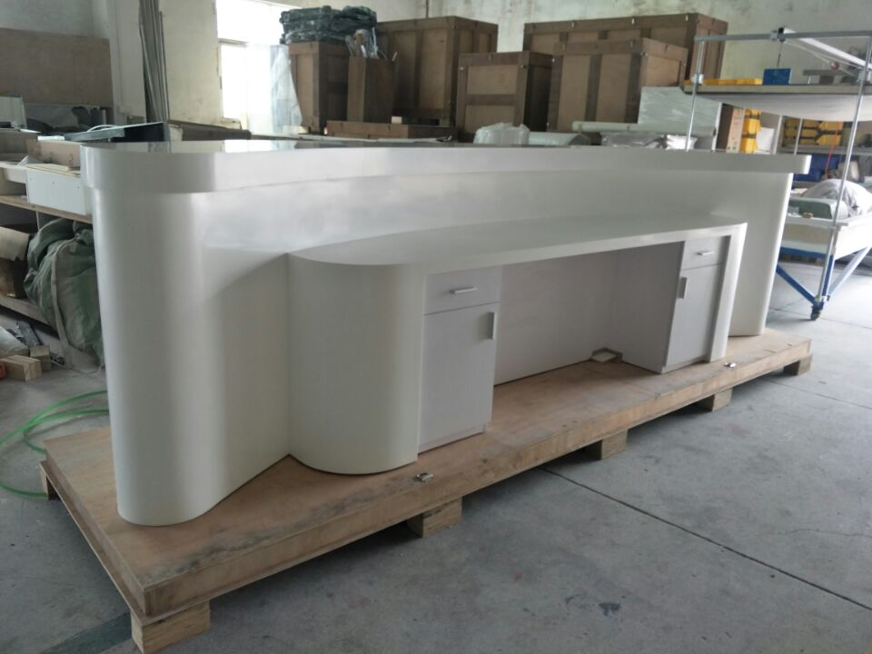 Premium Hot Sale Modern Style Custom Solid Surface Reception Desk for Offices
