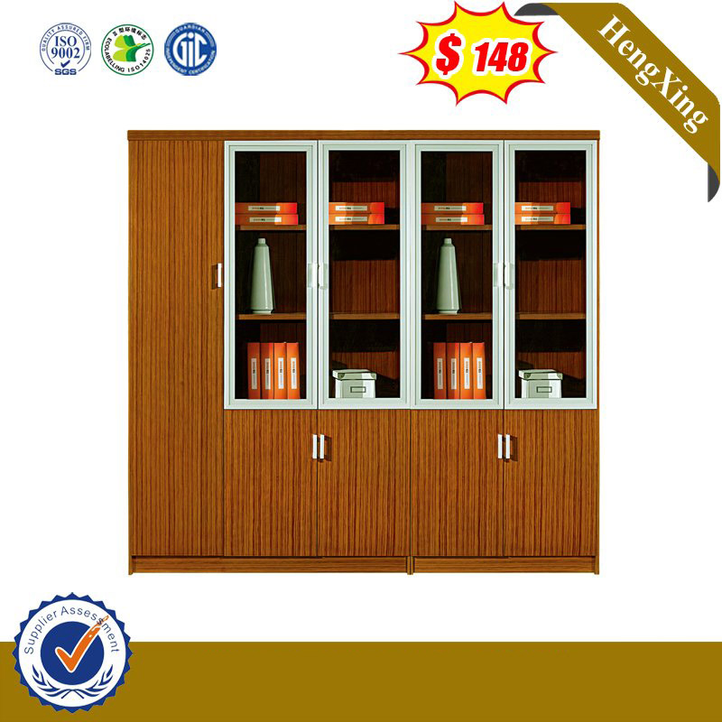 Customized Lab Office Furniture 3 Doors MDF File Bookcase
