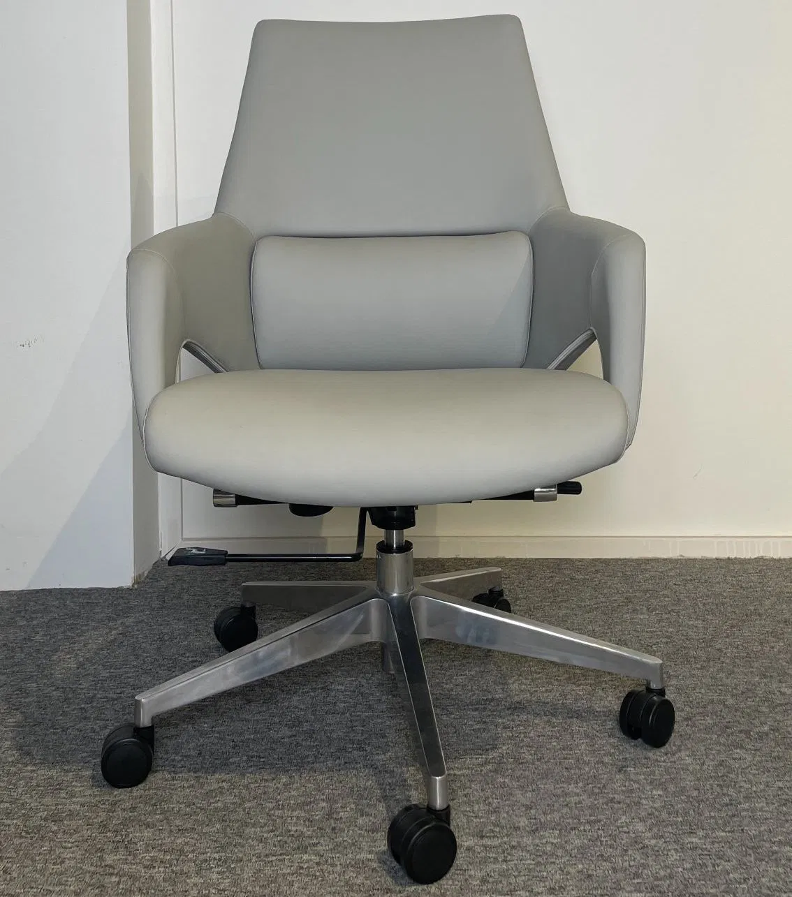 Premium Ergonomic Leather Executive Office Chair with Thick Padding