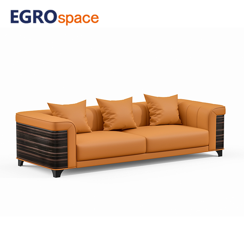 Egrospace Luxury Design European Style Modular Sectional Manager Reception Lounge Office Sofa Set