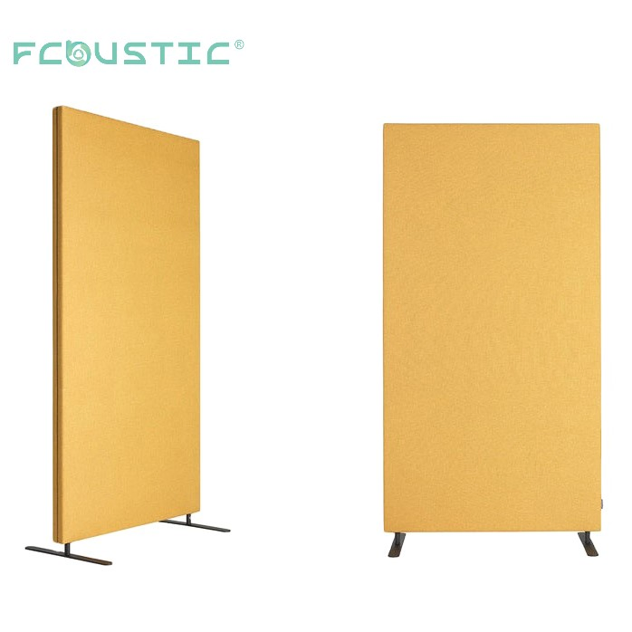 100% Recyclable Polyester Fiber Pet Acoustic Room Divider Movable Partition Wall Acoustic Folding Screen