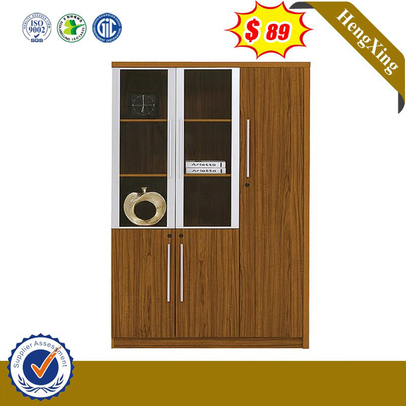 Customized Lab Office Furniture 3 Doors MDF File Bookcase