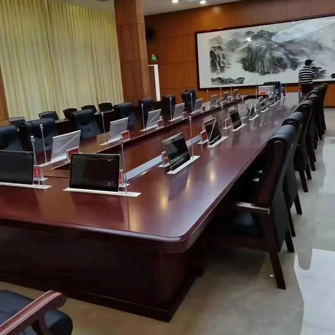 High-End Big Size 20 Person Boardroom Wooden Conference Meeting Table for Government