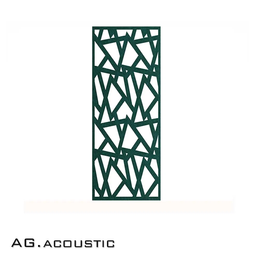 AG. Acoustic Office Partition Carved Polyester Fiber Soundproof Wall Board Movable Screen