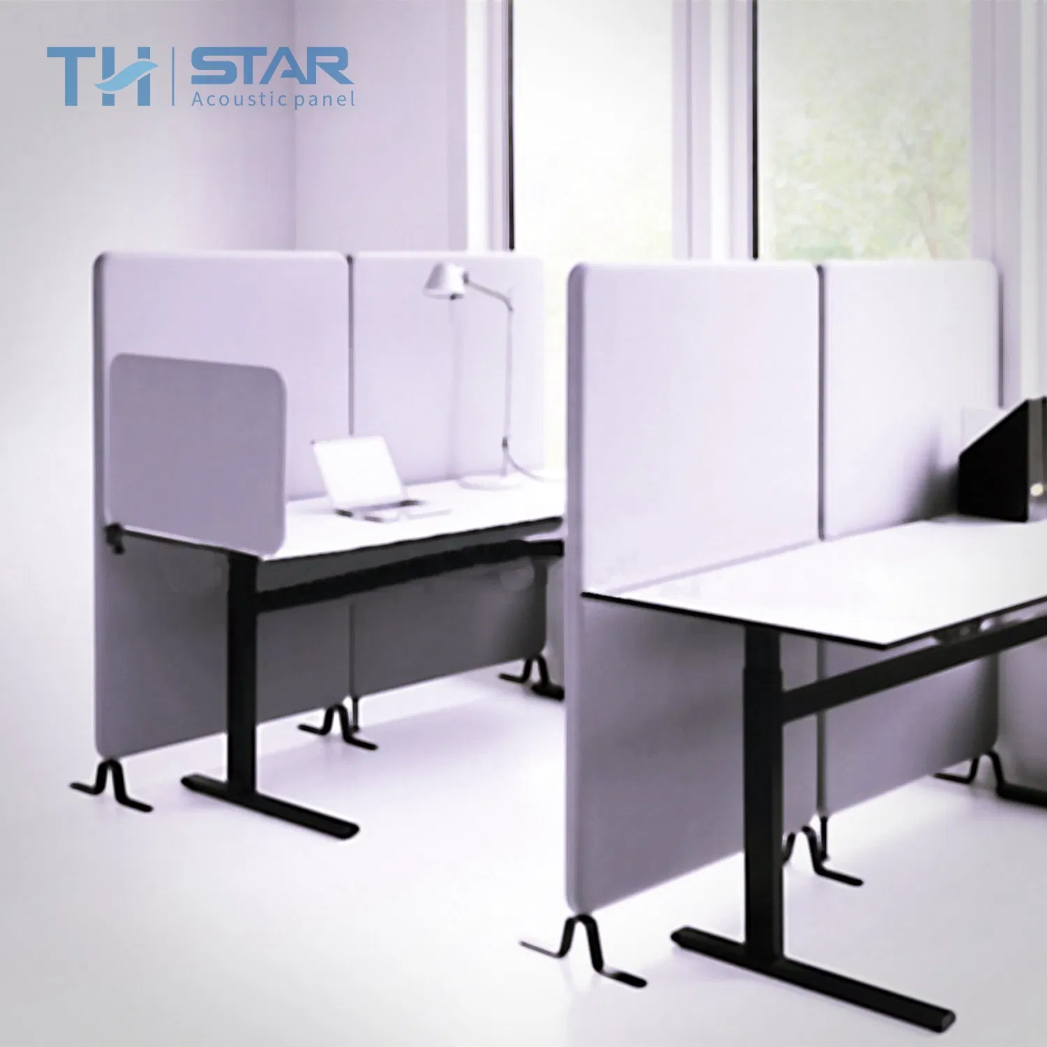 Eco-Friendly Pet Felt Acoustic Office Partition Divider Polyester Fiber Acoustic Soundproof Workstation Desktop Privacy Screen