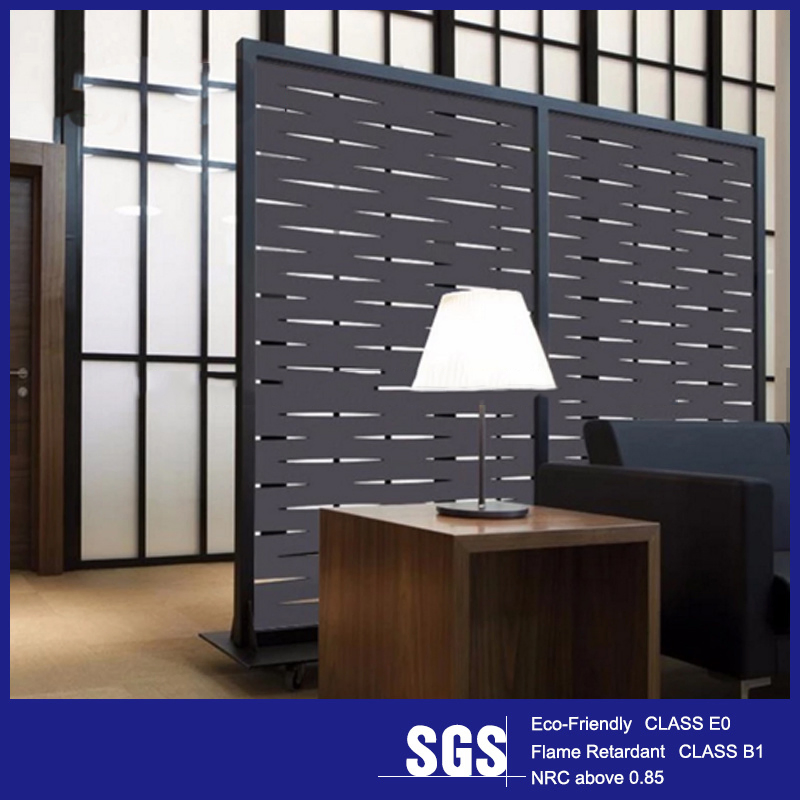Wholesale Customized High Quality Office Partition Hollow Polyester Fiber Felt Acoustic Hanging Screen