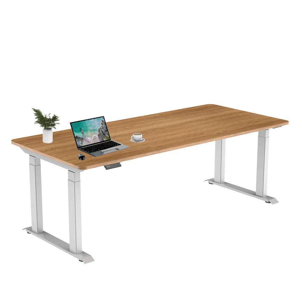 Designed for Large, Extra-Large Desktops Automated Mobile Ergonomic 4-Leg Dual Motor Desk Frame