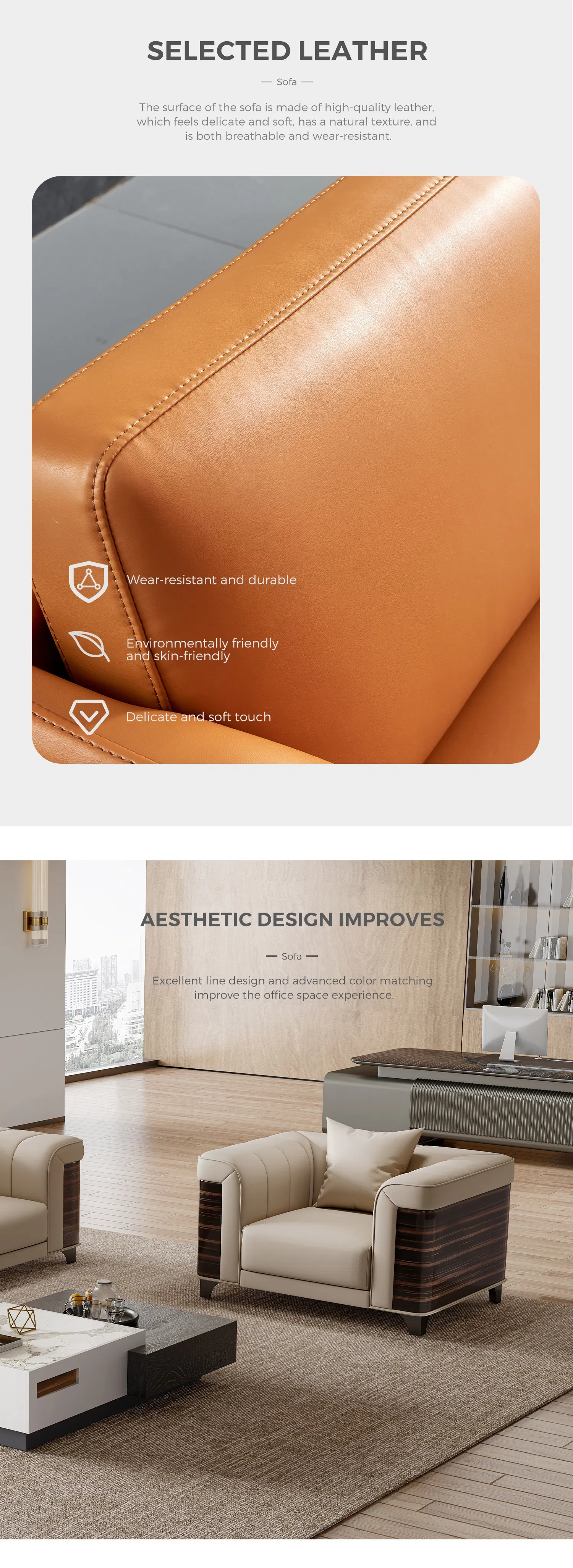 Luxury Office Sofa 4