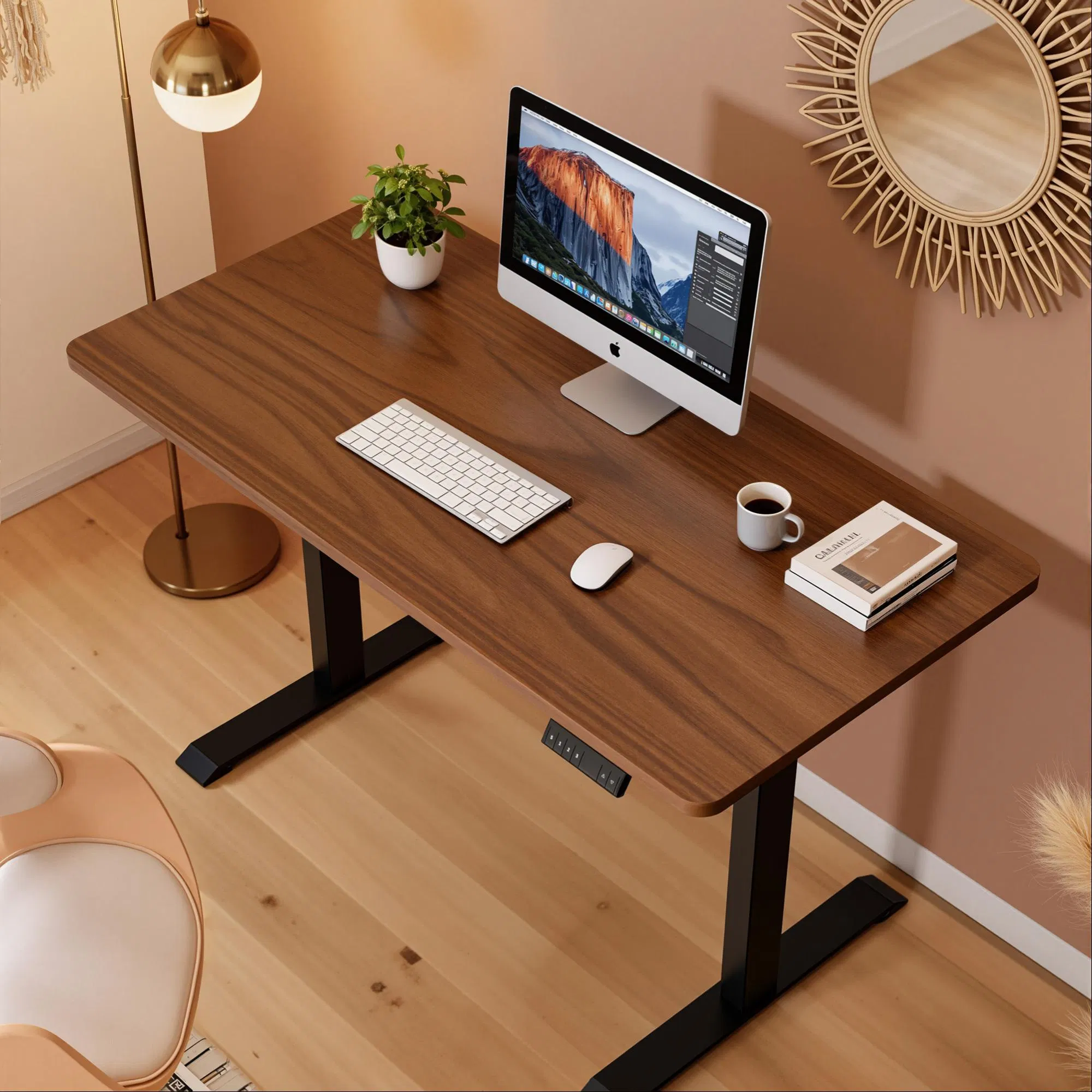Prorials Height Adjustable Computer Table Ergonomic Sit Stand Desk