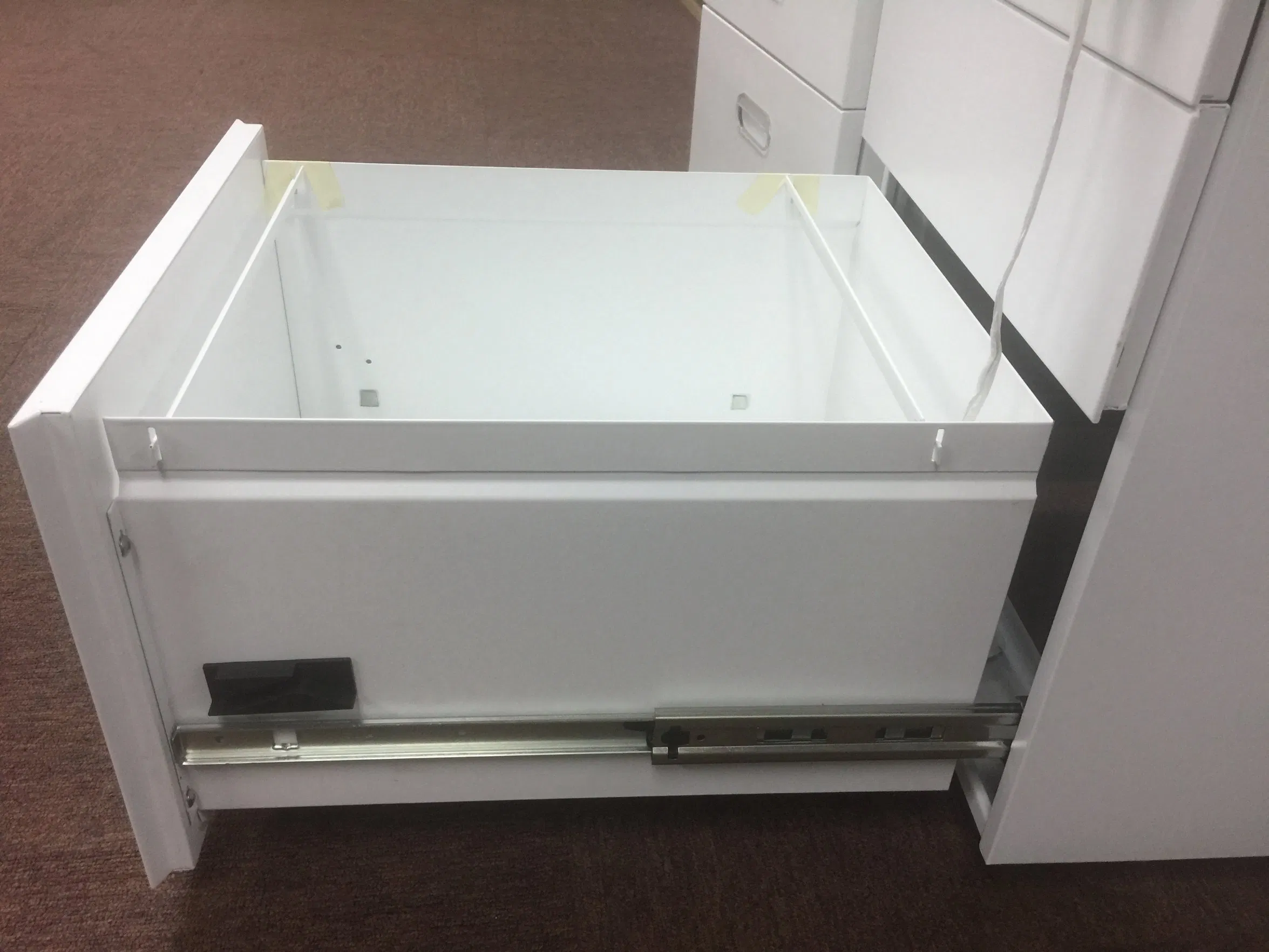 Factory Sale 3-Drawers Metal Mobile Pedestal Storage Filing Cabinet Metal 3 Drawer File Cabinet Low Cabinet Movable Office Steel Under Table Cabinet