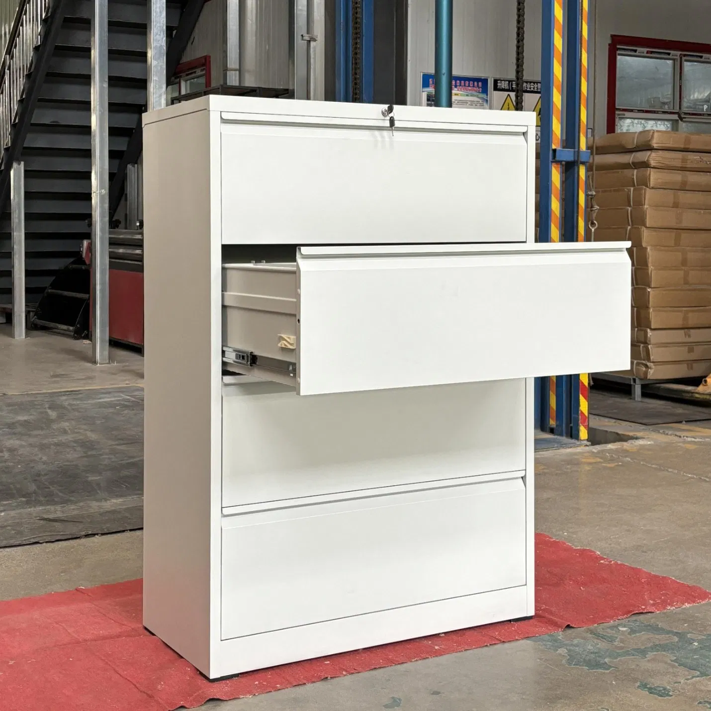 Office Furniture Steel Flat File Cabinet Metal Cabinet with Drawer Filing Cabinet