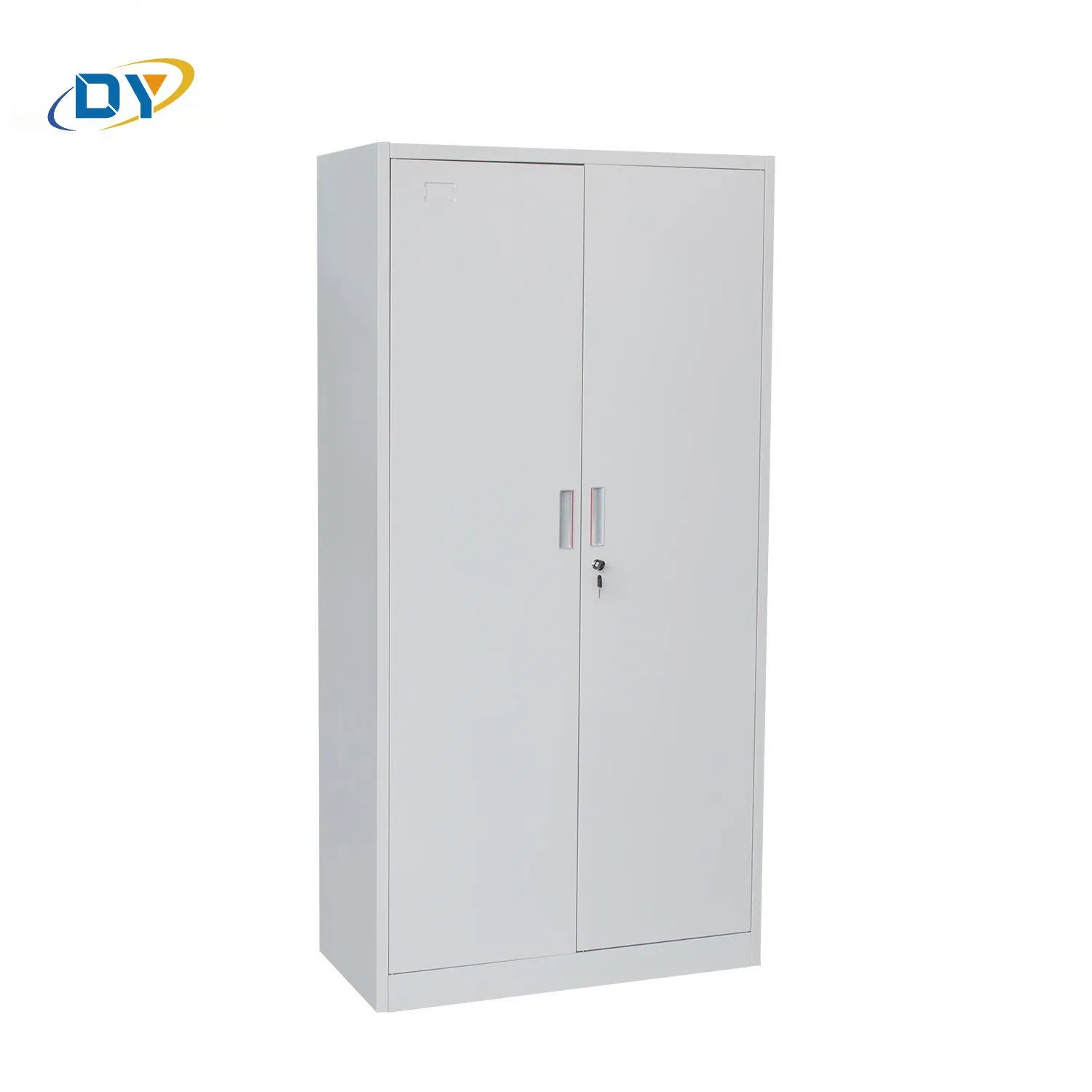 2 Door Metal Storage Cupboard Steel Office Cupboard with 4 Movable Shelves