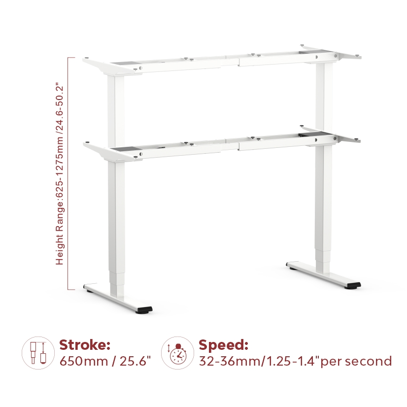 in Stock No Shaking Intelligent Digital Display Dual-Motor Height-Adjustable Desk for Personal Home Offices