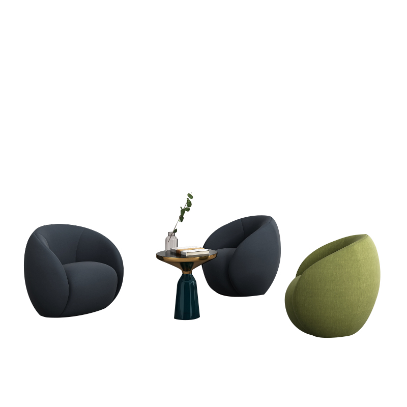 Modern Hotel Home Furniture Living Room Fabric Lazy Relax Office Leisure Lounge Chair Sofa