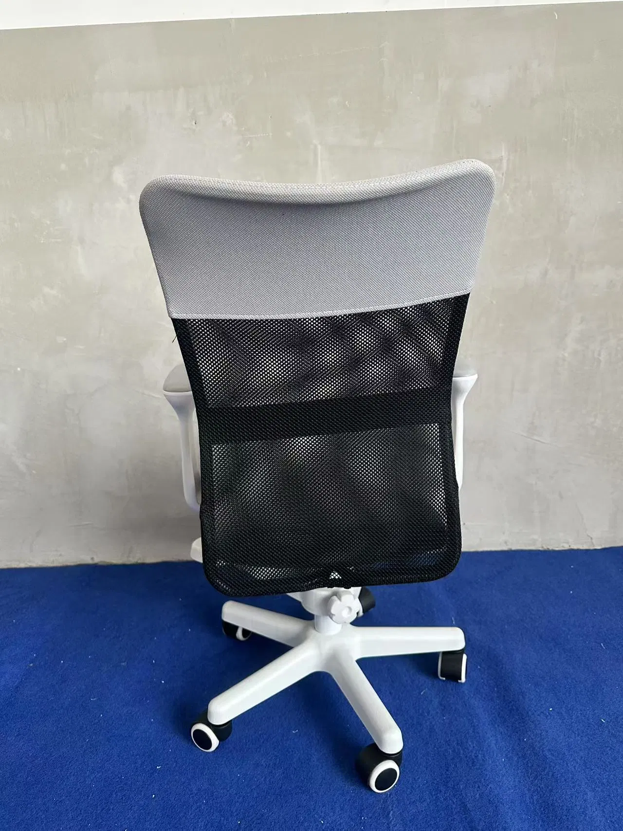 High-Value Mesh Task Chair with Basket - 5-Star Stability, White Frame, Colors Optional, Wholesale for Multi-Scene Use