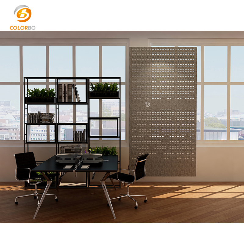 Movable Folding Partition Freestanding Hanging Screen With Polyester Fiber Acoustic Materials