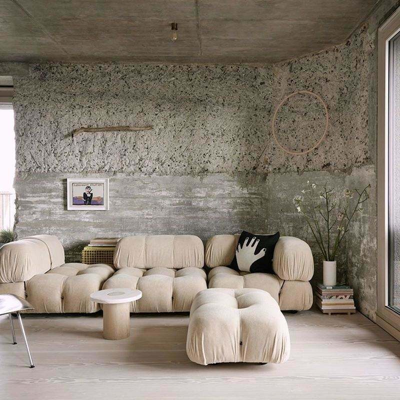 Clouds Cream Fabric Sofa for Modern Office Lounge Furniture
