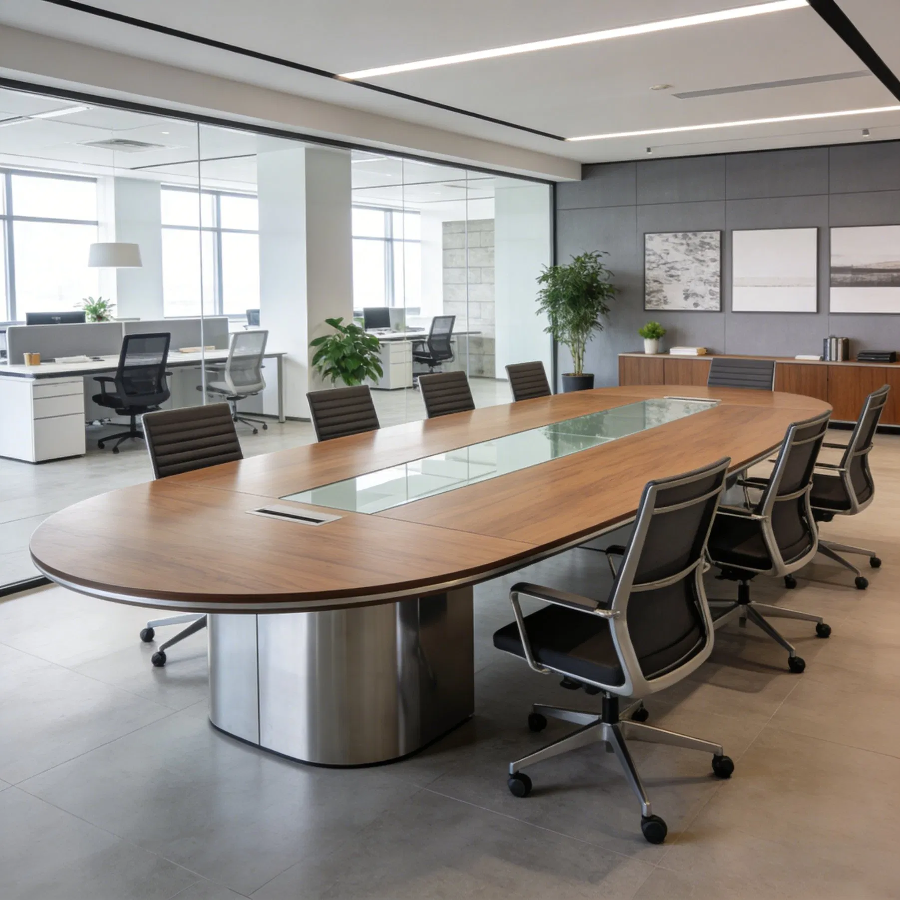 Office Furniture Meeting Spaces Negotiation Boardroom Conference Table