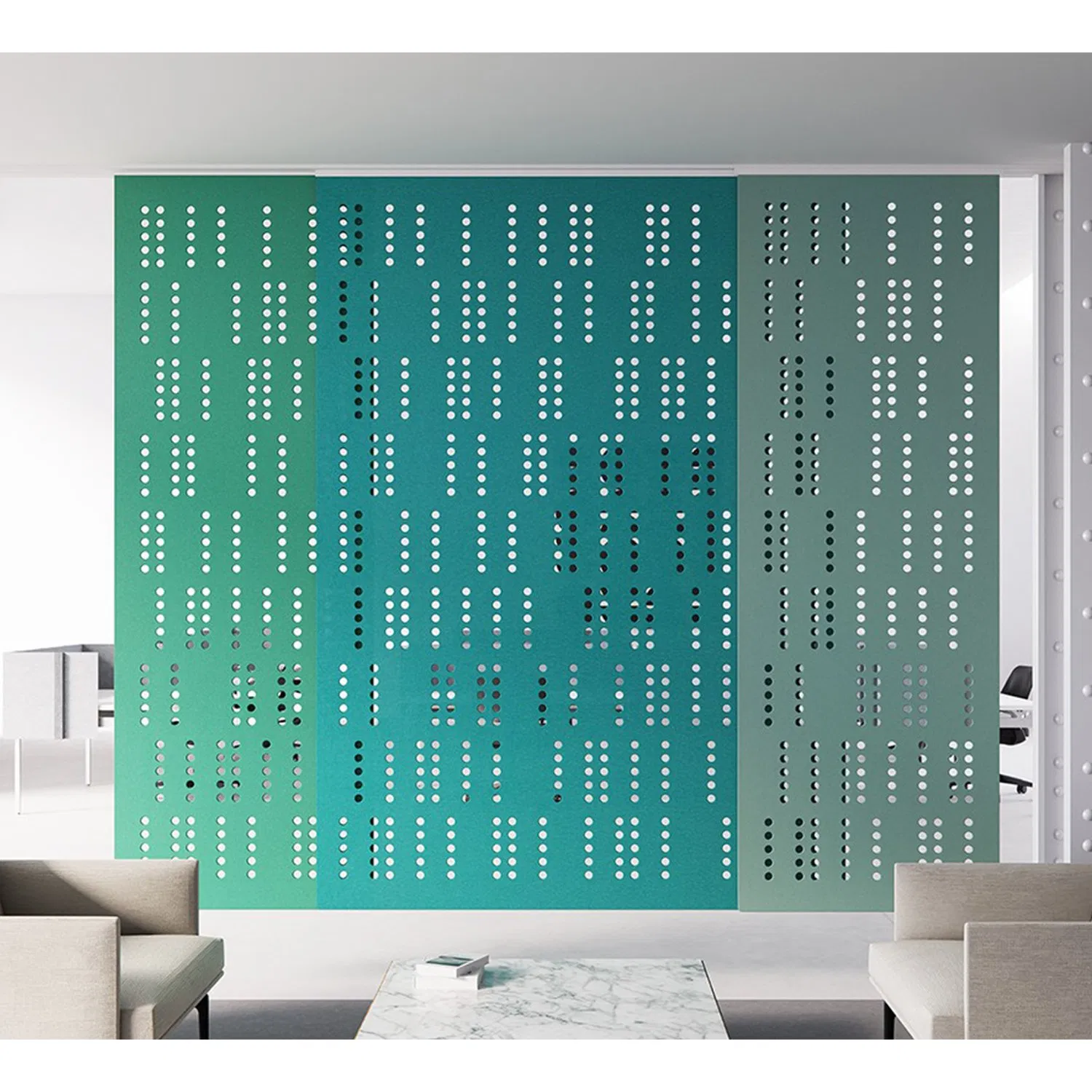 Sound Proofing Polyester Acoustic Panels Room Privacy Partition Noise Reduce Hanging Polyester Partition Screen