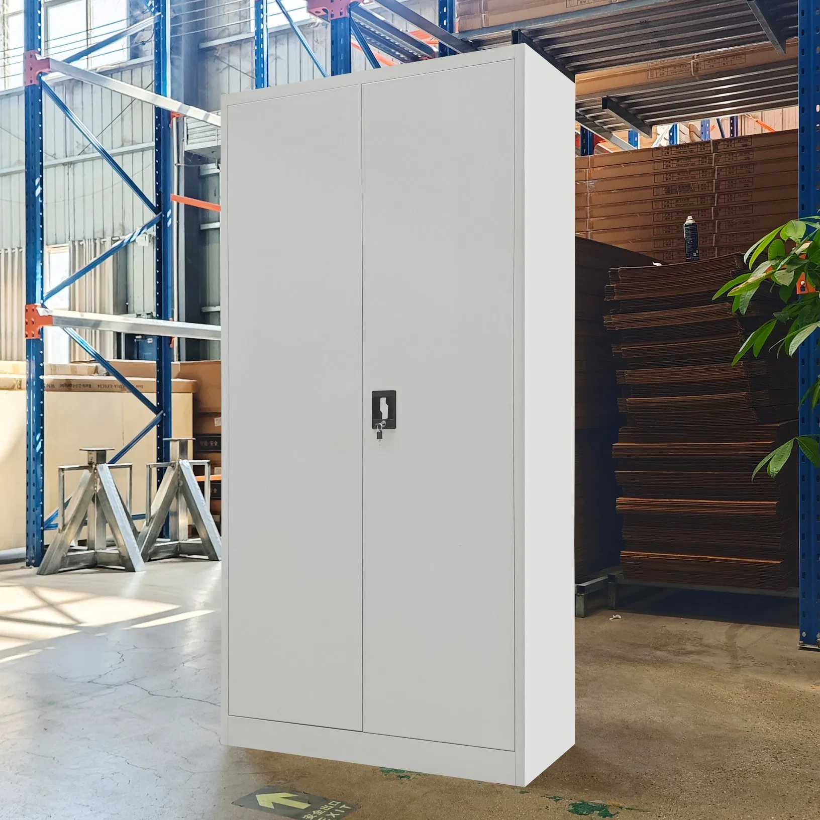 2 Door Lockable Steel Filing Cabinet Office Furniture Metal Storage File Cabinet with Shelves