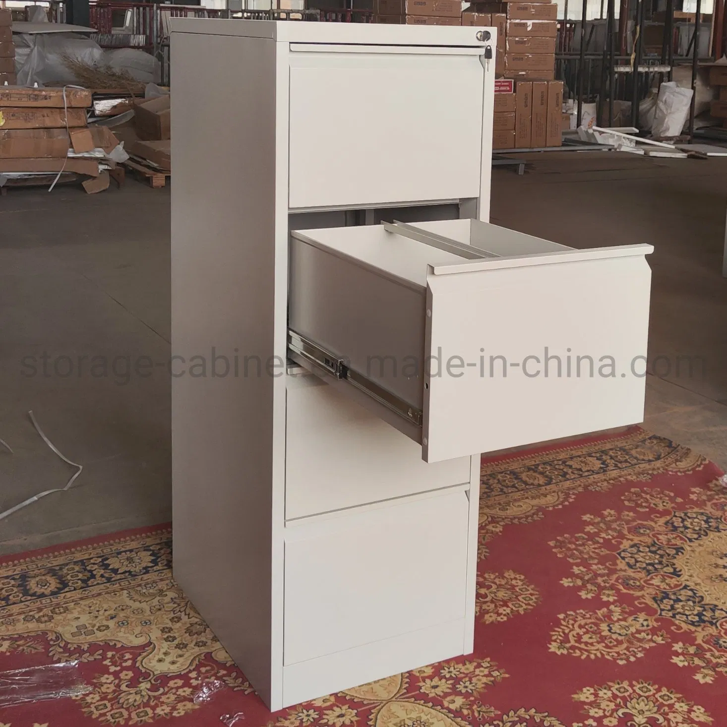 Promotion Grey Hanging File Metal 4 Drawer Steel Filing Cabinet